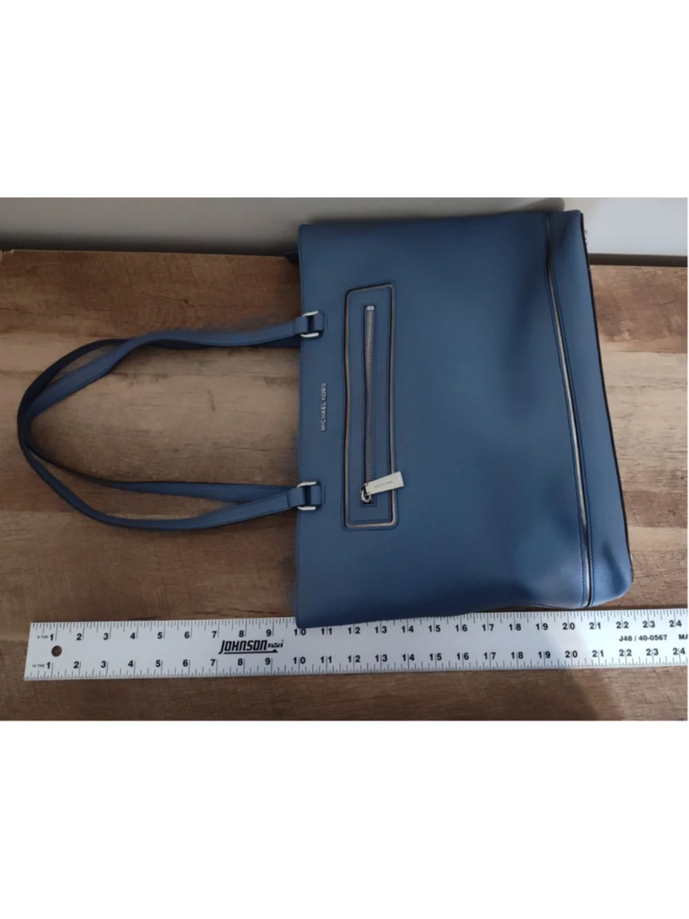 Michael Kors Cornflower Blue Leather Padded Handbag